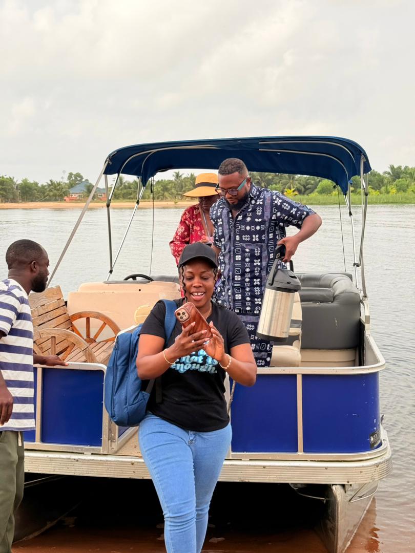 Guests boarding an Ad Virgin boat cruise